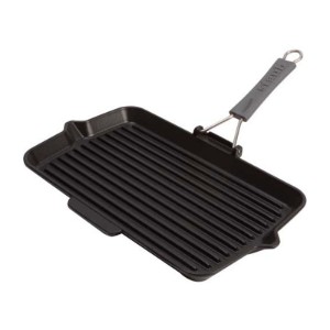 Staub négyszögletes grillserpenyő 34 x 21 cm, Black