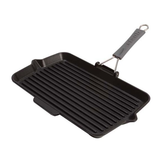 Staub négyszögletes grillserpenyő 34 x 21 cm, Black