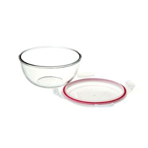 Glasslock 2 darabos ételtároló készlet, 1L/2L, Rózsaszín
