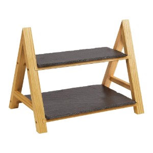 Polc tálalás 2 szinttel, 35,5 x 22 x 27 cm, pala - Westmark