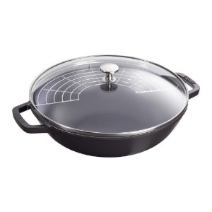 Staub wokserpenyő, 30 cm, öntöttvas