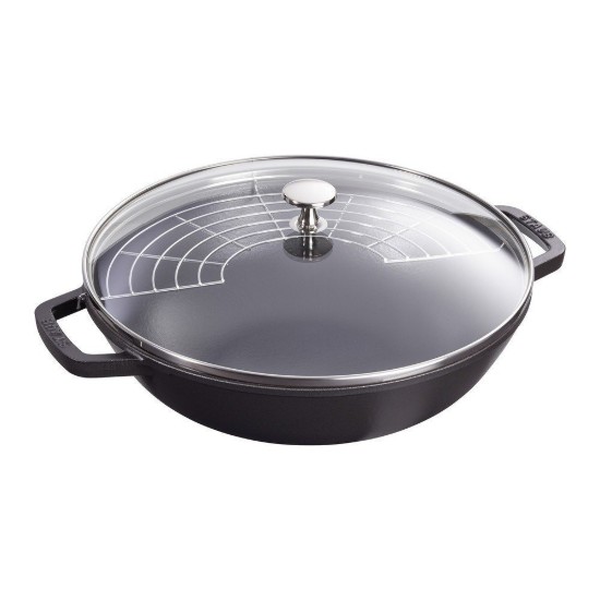 Staub wokserpenyő, 30 cm, öntöttvas