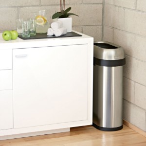 Simplehuman - "Slim" Tető nélküli szemetes, 50 L, rozsdamentes acél