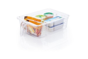 Kitchen Craft rekeszes tároló hűtőbe, műanyag