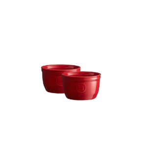 Emile Henry 2 darabos ramekin tál készlet, Burgundy