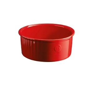 Emile Henry - Kerámia szuflésütő forma, 23 x 21,3cm/2,2L, Burgundy
