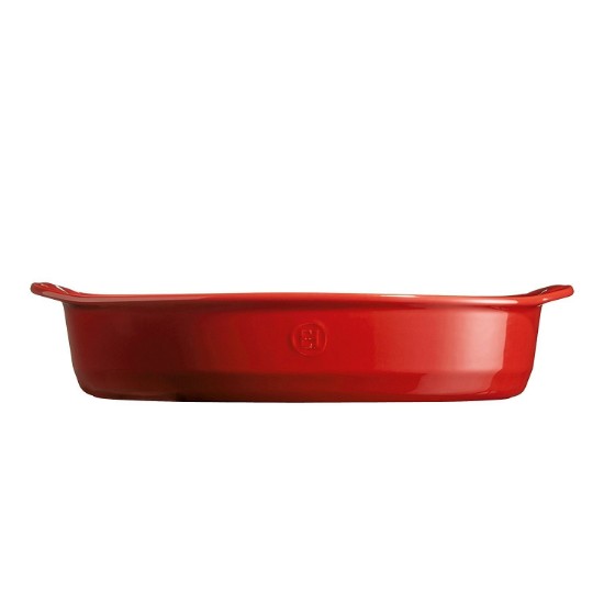 Emile Henry ovális kerámia sütőforma, 41,5 x 26,5 cm/3,8 l, Burgundy