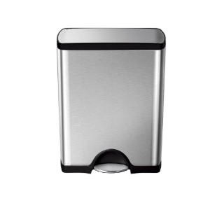 simplehuman pedálos szemetes, 50 L, rozsdamentes acél