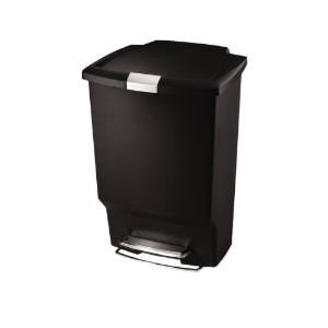 simplehuman pedálos szemetes, 45 L, műanyag, fekete