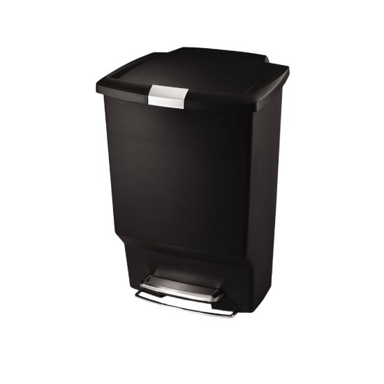 simplehuman pedálos szemetes, 45 L, műanyag, fekete