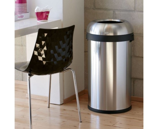 simplehuman szemetes, 60 L, rozsdamentes acél