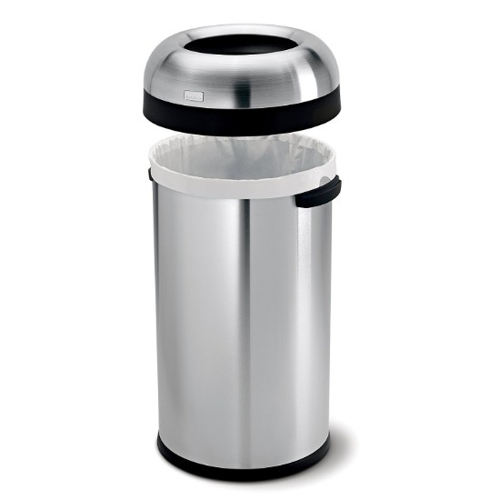 simplehuman szemetes, 80 L, rozsdamentes acél 