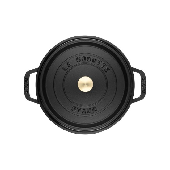 Staub - Cocotte fazék, öntöttvas, 24cm/3,8L, Black
