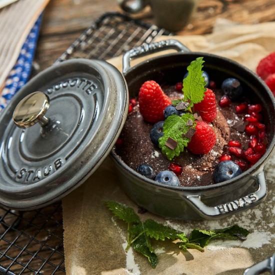 Staub cocotte fazék 12 cm / 0,4 l, Graphite Grey