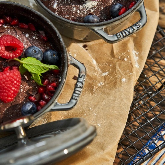 Staub cocotte fazék 12 cm / 0,4 l, Graphite Grey