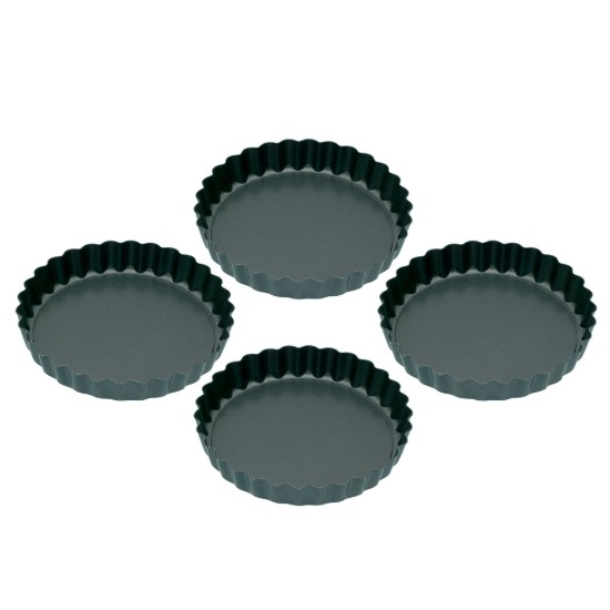 Kitchen Craft 4 darabos sütőforma készlet, Kerek, 10 cm