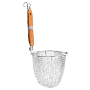 Cérnametélt szűrő, fából készült fogantyúval 14,5 cm – Zokura