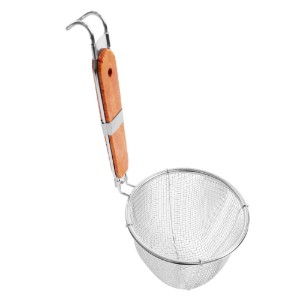 Cérnametélt szűrő, fából készült fogantyúval 14,5 cm – Zokura