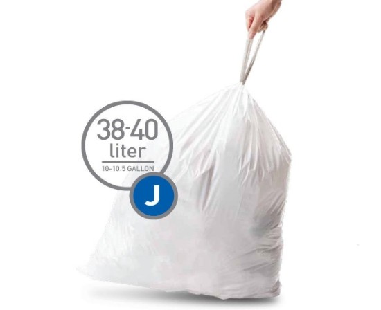 simplehuman - J kódú ~ 30 - 45 literes / 20 db, műanyag szemeteszsákok