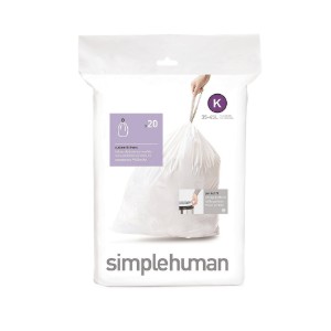 simplehuman szemeteszsák kód K, 35-45 L/ 20 darab műanyag