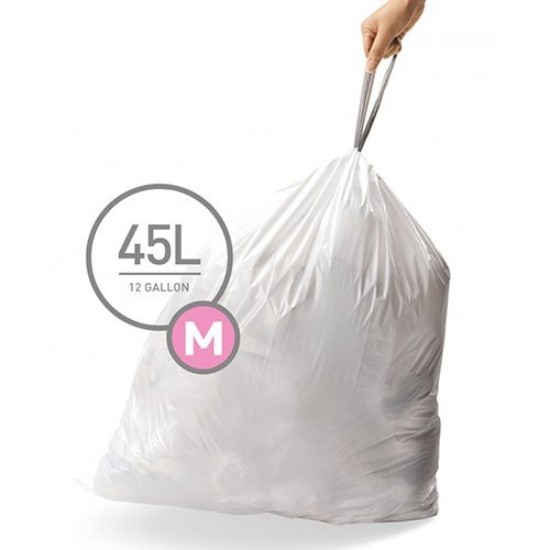 simplehuman - M kódú ~ 45 literes / 20 db, műanyag szemeteszsákok