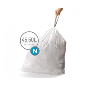 simplehuman szemeteszsák kód N, 45-50 L/ 20 darab műanyag