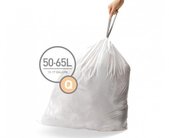 simplehuman  50-65 L/ 20 darab műanyag szemeteszsák kód Q,