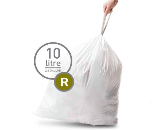 simplehuman szemeteszsák kód R, 10 L/ 20 darab műanyag