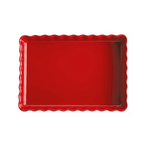 Emile Henry kerámia pitesütő forma, 33,5 x 24 cm/1,9 l, Burgundy