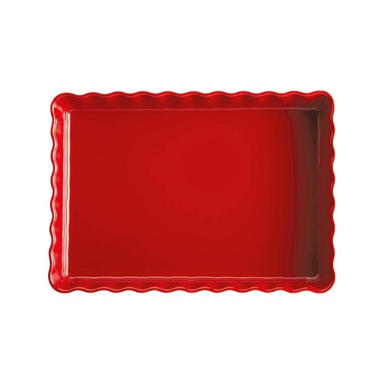 Emile Henry kerámia pitesütő forma, 33,5 x 24 cm/1,9 l, Burgundy