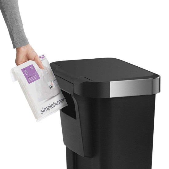 simplehuman pedálos szemetes, 45 L, műanyag