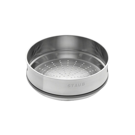 Staub - Cocotte főzőedény, öntöttvas, gőzfőző tartozékkal, 26cm/5,2L, Black 