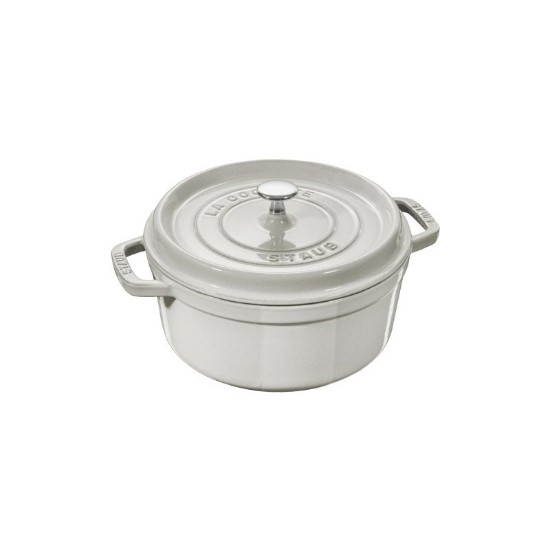 Staub ~ Cocotte öntöttvas főzőedény, 20 cm / 2,2 L, White Truffle