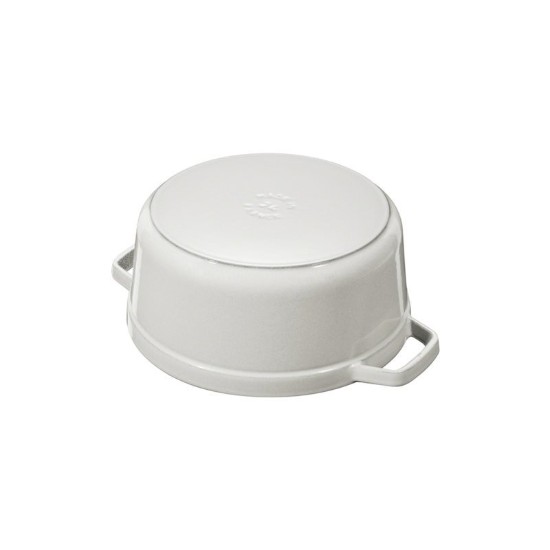 Staub ~ Cocotte öntöttvas főzőedény, 20 cm / 2,2 L, White Truffle