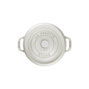 Staub ~ Cocotte öntöttvas főzőedény, 20 cm / 2,2 L, White Truffle