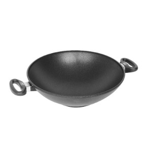 AMT Gastroguss Wok serpenyő, alumínium, indukciós, 32 cm
