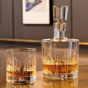 Schott Zwiesel - Dekanter és 2 whiskys pohár, kristályos üveg, "Basic Bar Motion" 