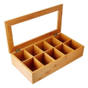 Kesper - 36 x 20 cm-es bambusz teafilteres doboz