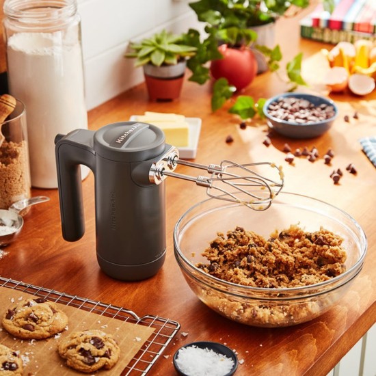 KitchenAid - Charcoal Grey; 7 sebességes vezeték nélküli kézi mixer