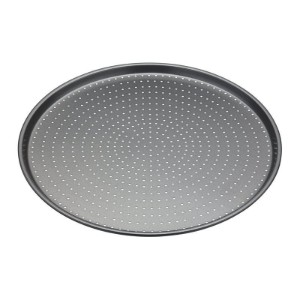Kitchen Craft perforált pizza tálca, acél, 32 cm
