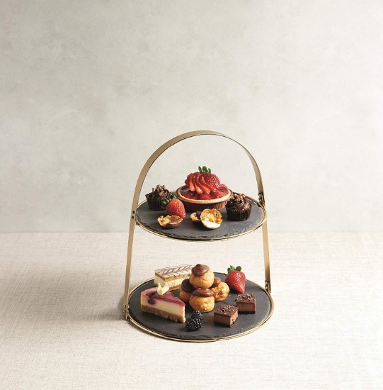 "Artesa" többszintes tál, 25 / 29,5 cm, pala - Kitchen Craft