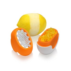Microplane "Flexi Zesti" citrus reszelő, rozsdamentes acél, narancs színű
