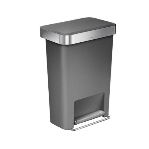 simplehuman pedálos szemetes 45 L, műanyag, szürke