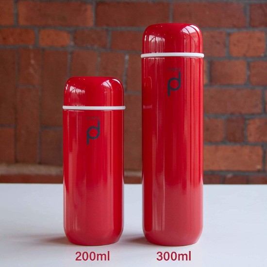 Grunwerg termosz, 200 ml, rozsdamentes acél, "DrinkPod", piros