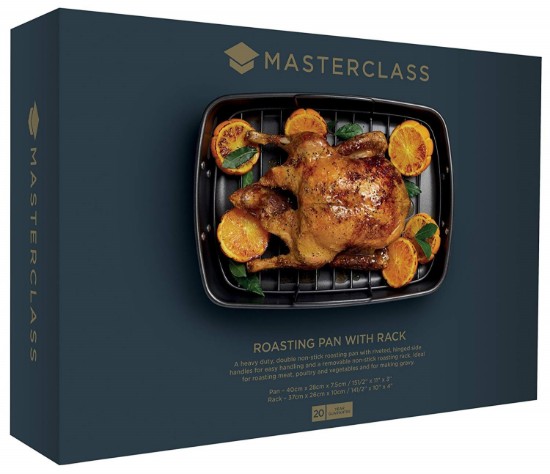 Kitchen Craft "Master Class" tepsi, 40x28 cm, acél