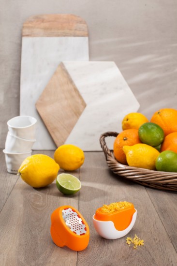 Microplane "Flexi Zesti" citrus reszelő, rozsdamentes acél, narancs színű