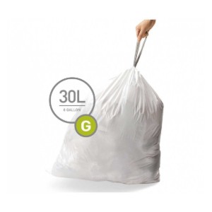simplehuman - G kódú ~ 30 literes / 20 db, műanyag szemeteszsákok