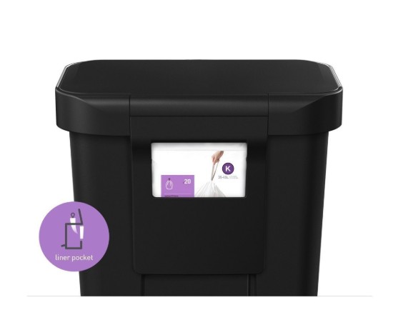 simplehuman pedálos szemetes, 45 L, műanyag