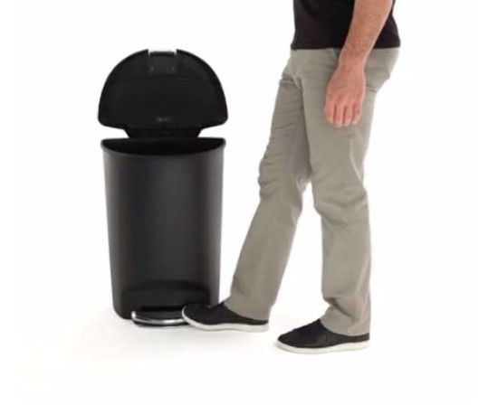 simplehuman pedálos szemetes 50 L műanyag