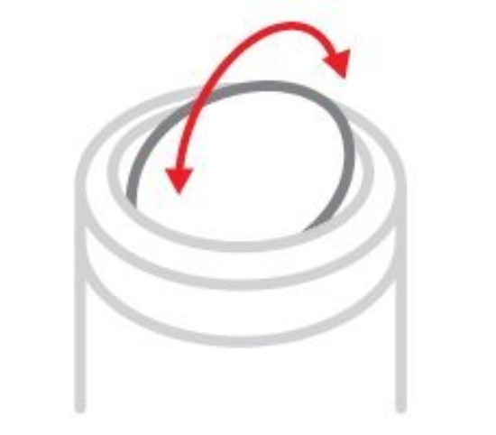 simplehuman szemetes, 55 L, rozsdamentes acél